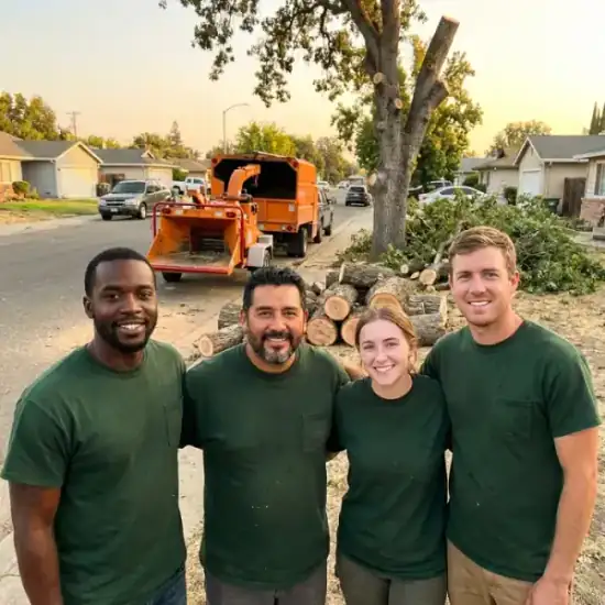 Cut Rite Tree Service LLC crew after a Fresno tree removal job